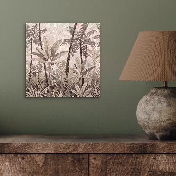 Natuur - Bladeren - Landschap - Mozaïek - Beige aluminium wit klein -sfeer2