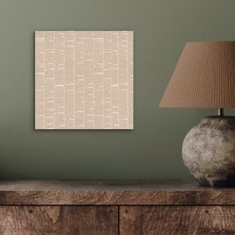 Krant - Nieuws - Historisch - Vintage - Beige aluminium wit klein -sfeer2