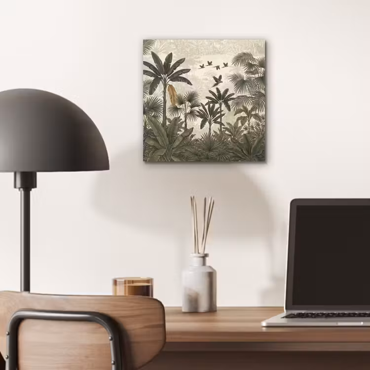 Papagaaien - Jungle - Tropisch - Green aluminium wit klein -sfeer5