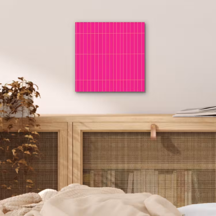 Patroon - Tegel - Magenta - Roze aluminium wit klein 46 -sfeer3
