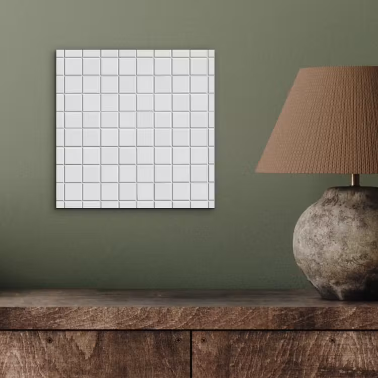 Patroon - Tegels - Grijs - Wit aluminium wit klein 46 -sfeer2