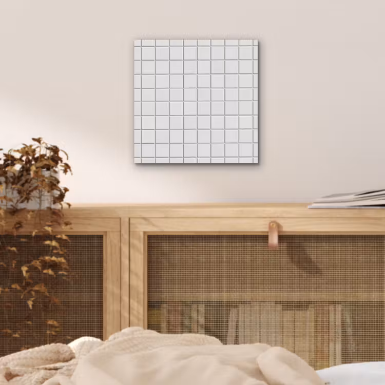 Patroon - Tegels - Grijs - Wit aluminium wit klein 46 -sfeer3