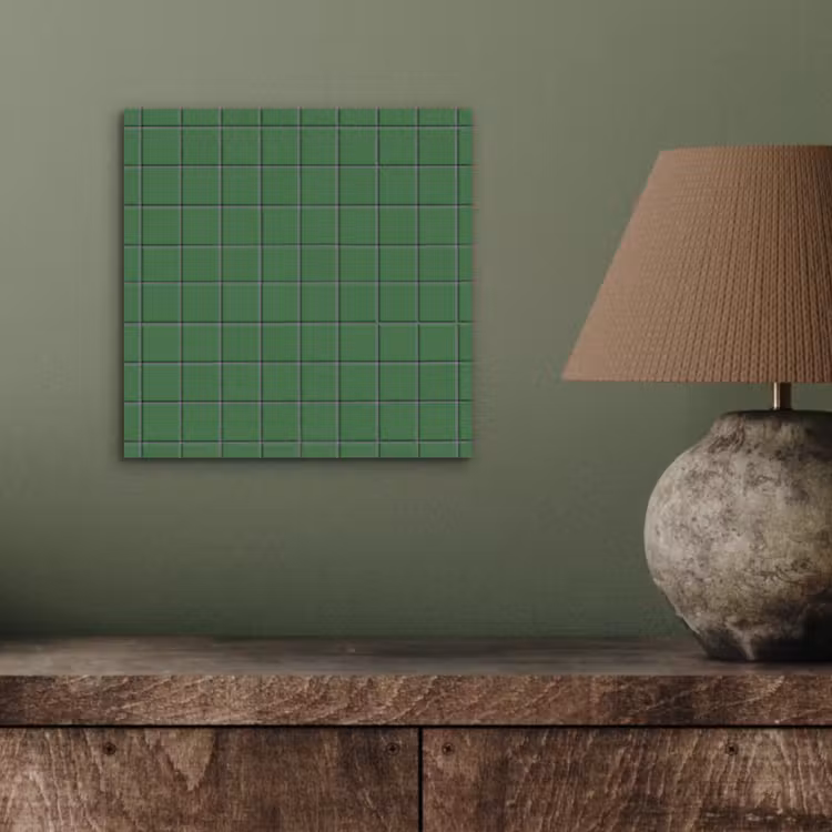 Patroon - Tegels - Groen aluminium wit klein 46 -sfeer2