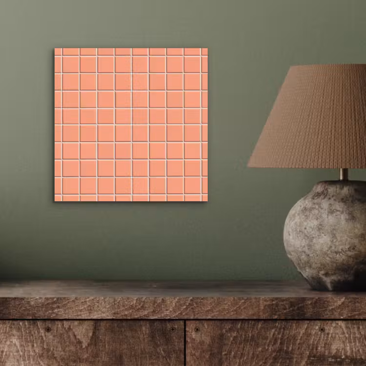 Patroon - Tegels - Perzik aluminium wit klein 46 -sfeer2