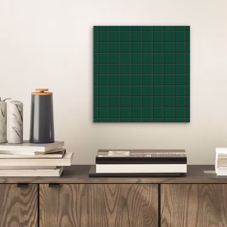 Patroon - Tegels - Dennen - Groen aluminium wit klein 46 -sfeer1