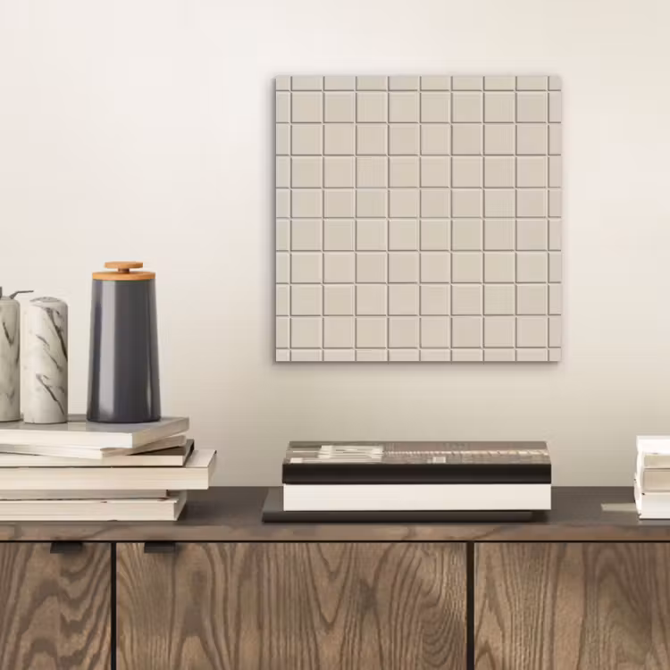 Patroon - Tegels - Taupe aluminium wit klein 46 -sfeer1