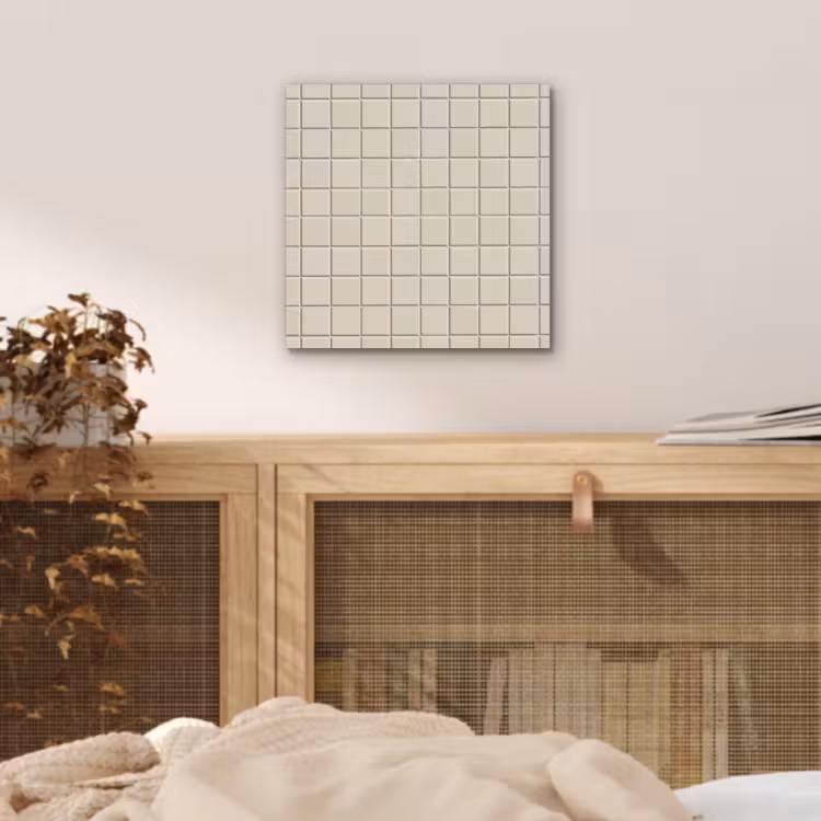 Patroon - Tegels - Taupe aluminium wit klein 46 -sfeer3