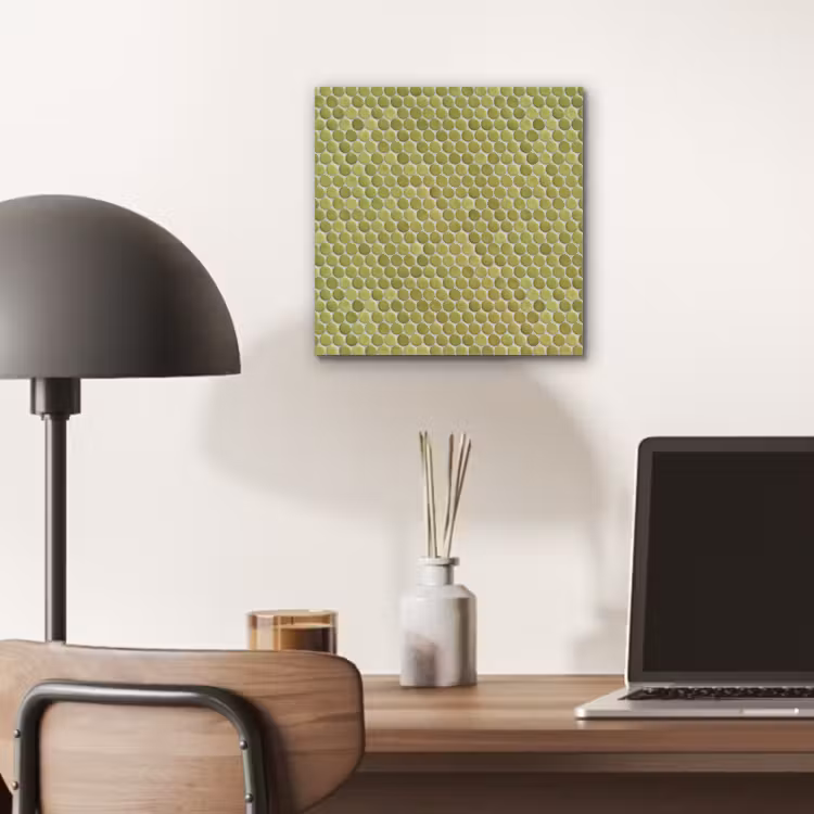 Penny - Mozaïek - Olijfgroen aluminium wit klein 46 -sfeer5