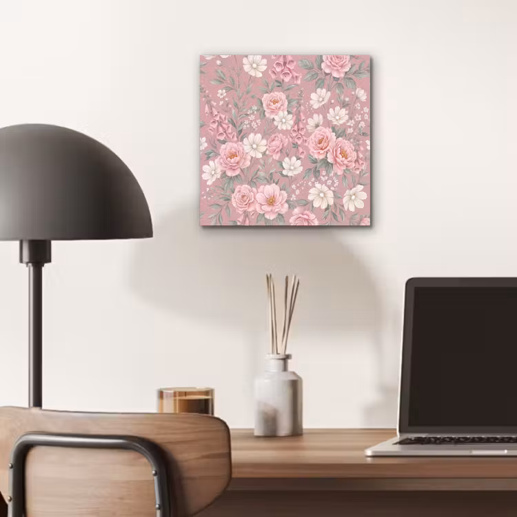 Pioenrozen - Vingerhoedskruid - Pink aluminium wit klein -sfeer5