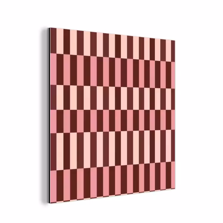 Roze - Rood - Blokjes aluminium wit klein 46 -3d