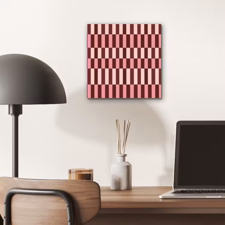 Roze - Rood - Blokjes aluminium wit klein 46 -sfeer5