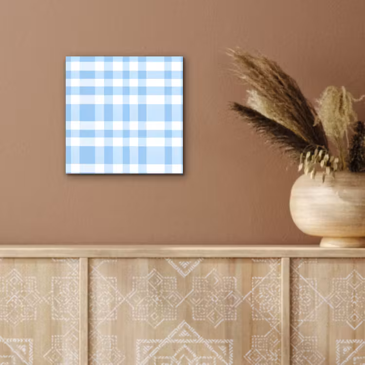 Ruit - Patroon - Blauw aluminium wit klein 46 -sfeer4