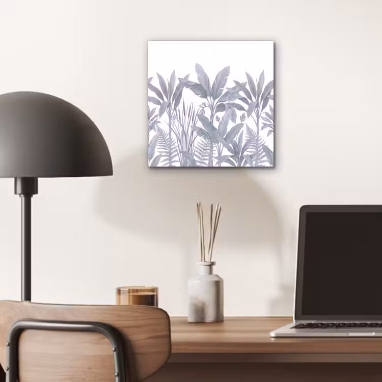 Planten - Bladeren - Natuur - Grijs aluminium wit klein -sfeer5