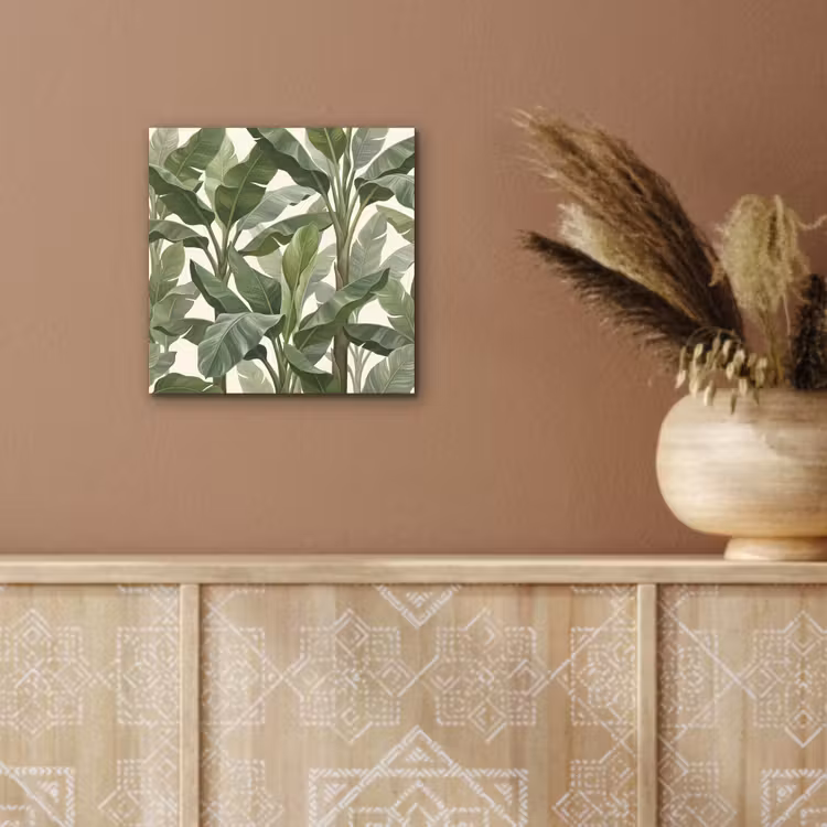 Planten - Bladeren - Tropisch - Groen aluminium wit klein -sfeer4