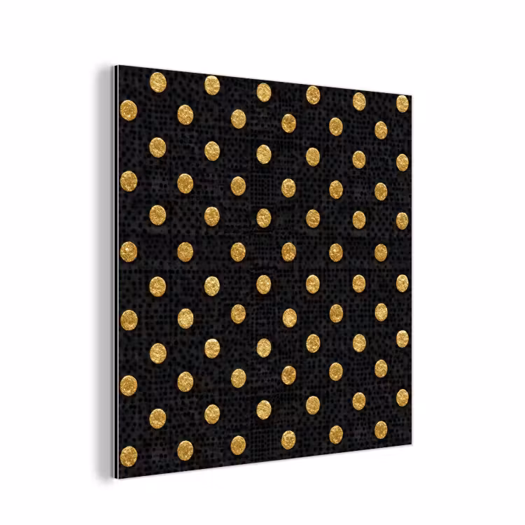 Polka Dot - Stippen - Goud - Zwart aluminium wit klein 46 -3d