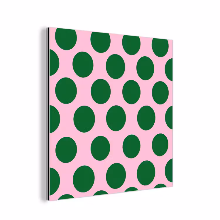Polkadots - Patroon - Groen aluminium wit klein 46 -3d