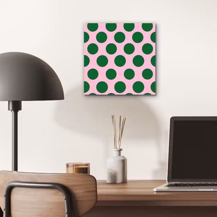Polkadots - Patroon - Groen aluminium wit klein 46 -sfeer5