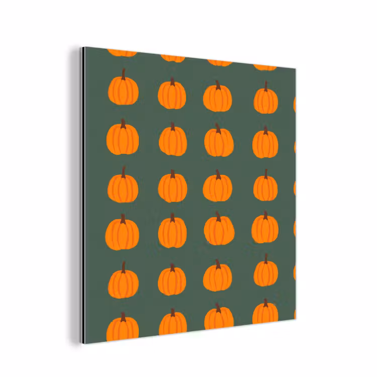 Pompoen - Patroon - Oranje aluminium wit klein 46 -3d