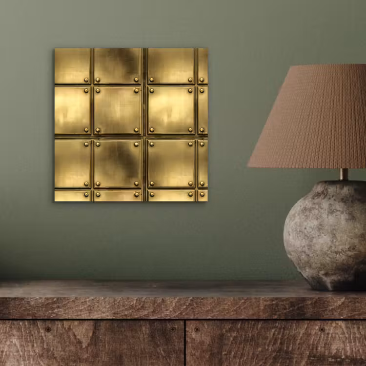Platen - Industrieel - Stoer - Goud aluminium wit klein 46 -sfeer2