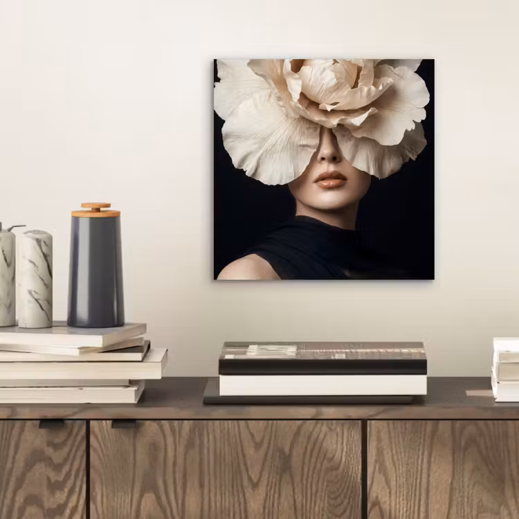 Roos - Tijdloos - Zwart aluminium wit klein -sfeer1