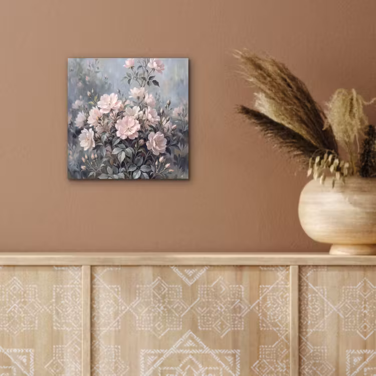 Rozen - Illustratie - Roze aluminium wit klein -sfeer4