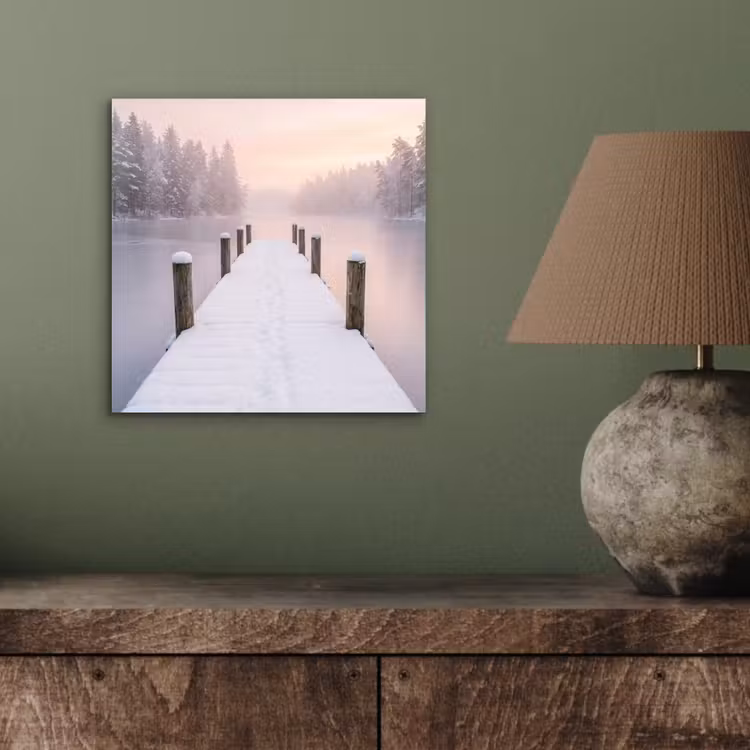 Steiger - Meer - Mist - Winter - Serene aluminium wit klein -sfeer2
