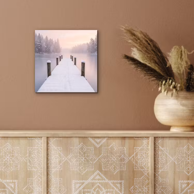 Steiger - Meer - Mist - Winter - Serene aluminium wit klein -sfeer4