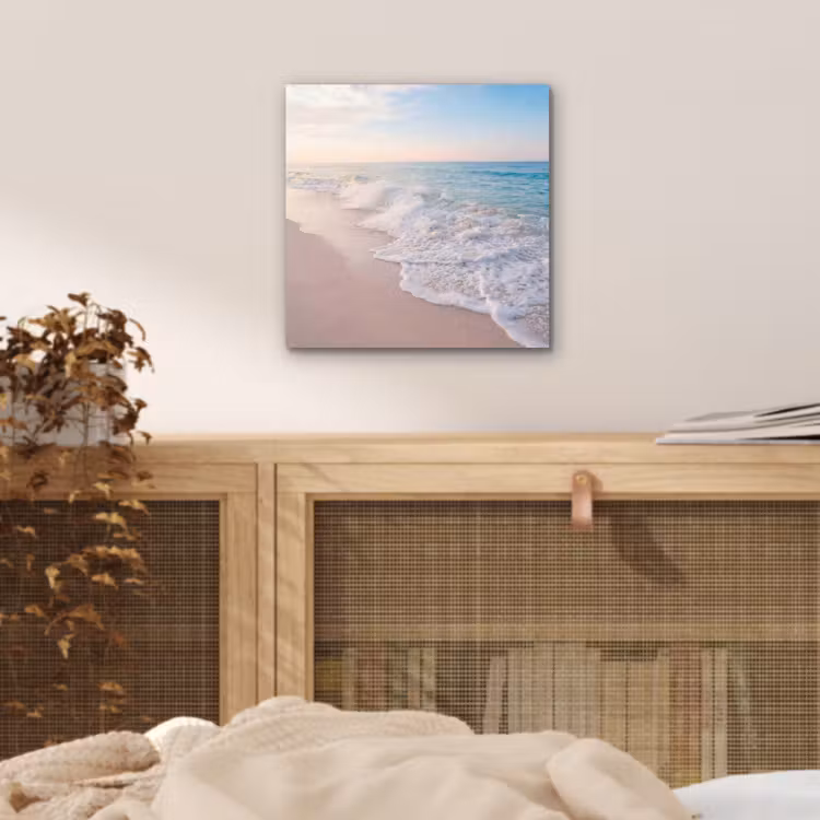 Zee - Golven - Strand - Natuur - Wit aluminium wit klein -sfeer3