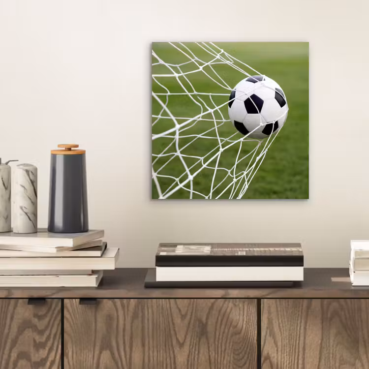 Voetbal - Goal - Net - Sport aluminium wit klein -sfeer1