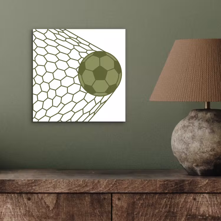 Voetbal - Goal - Sport - Groen aluminium wit klein -sfeer2