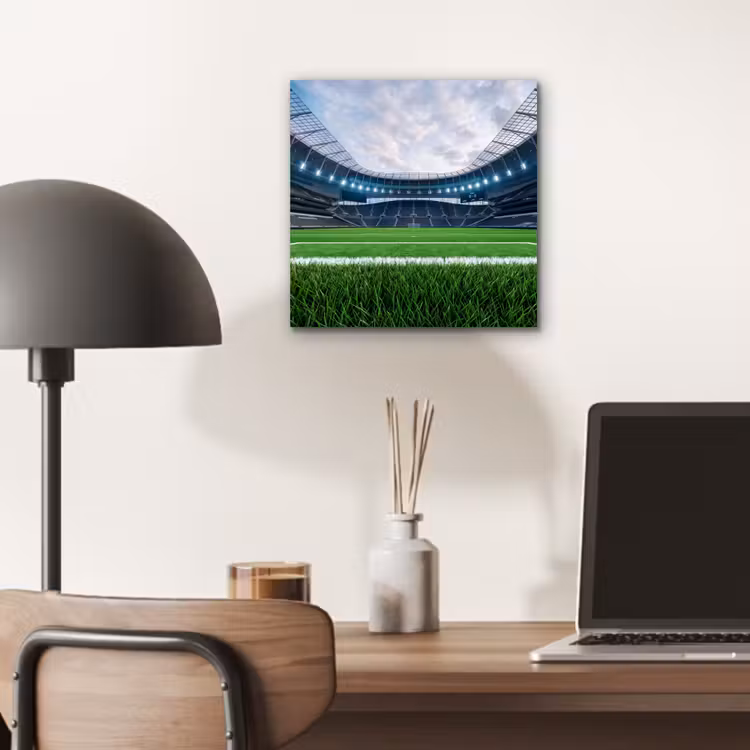 Voetbal - Stadion - Sport - Groen aluminium wit klein -sfeer5
