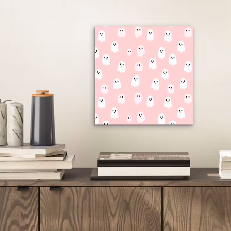 Spookjes - Patroon - Roze aluminium wit klein 46 -sfeer1