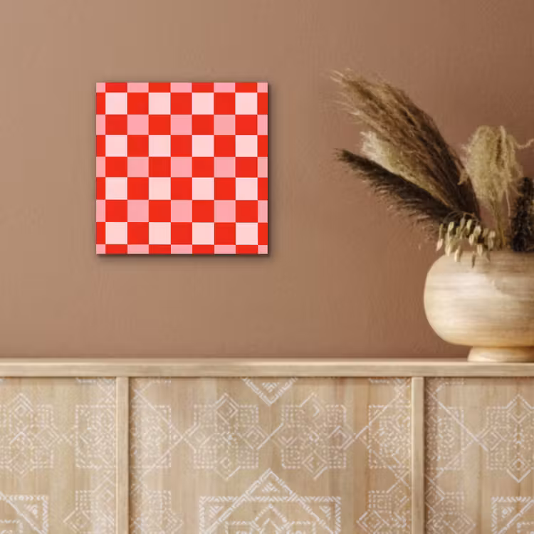 Vierkant - Klassiek - Rood aluminium wit klein 46 -sfeer4