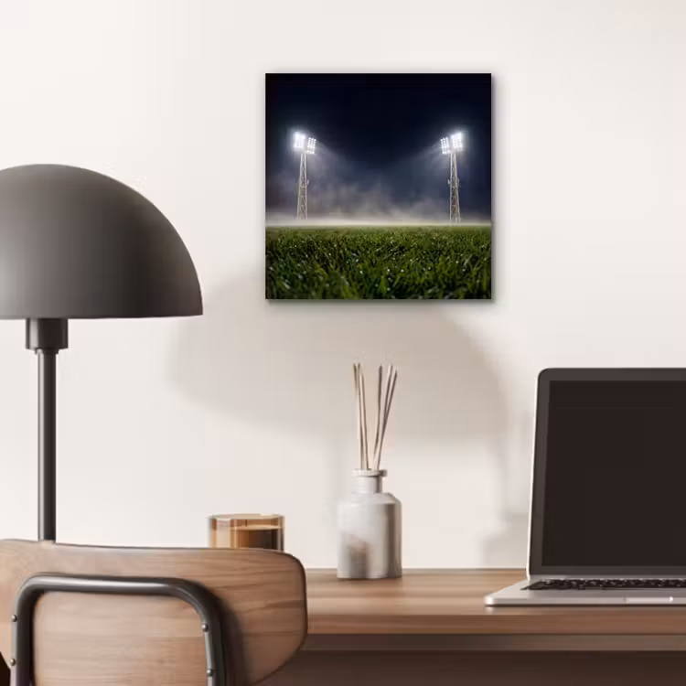 Stadion - Lichtmast - Sport - Nacht aluminium wit klein -sfeer5