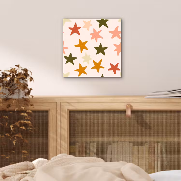 Sterren - Patroon - Kleurrijk aluminium wit klein 46 -sfeer3
