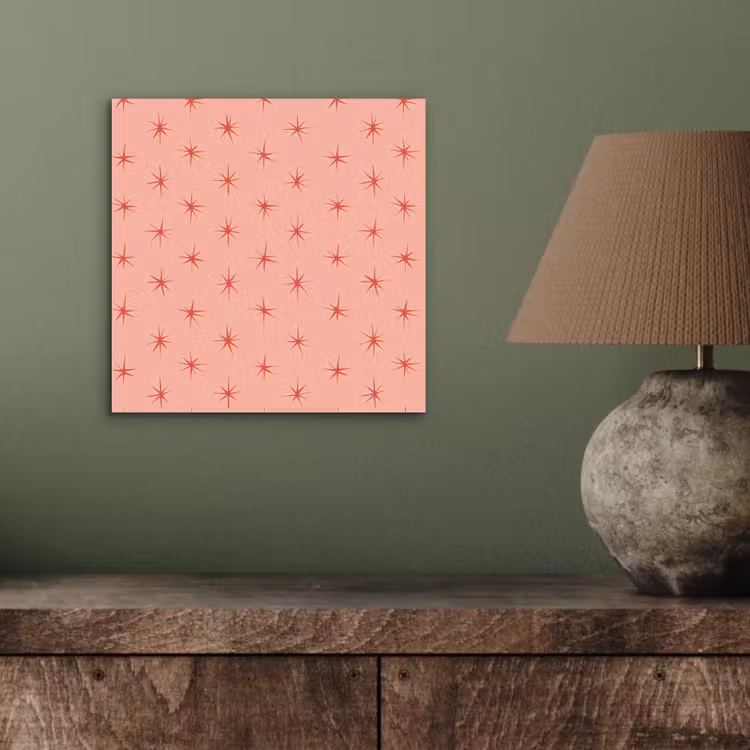 Sterretjes - Patroon - Oranje aluminium wit klein 46 -sfeer2