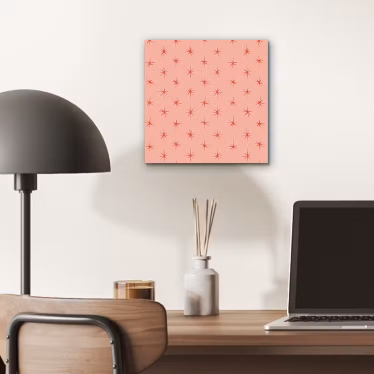 Sterretjes - Patroon - Oranje aluminium wit klein 46 -sfeer5