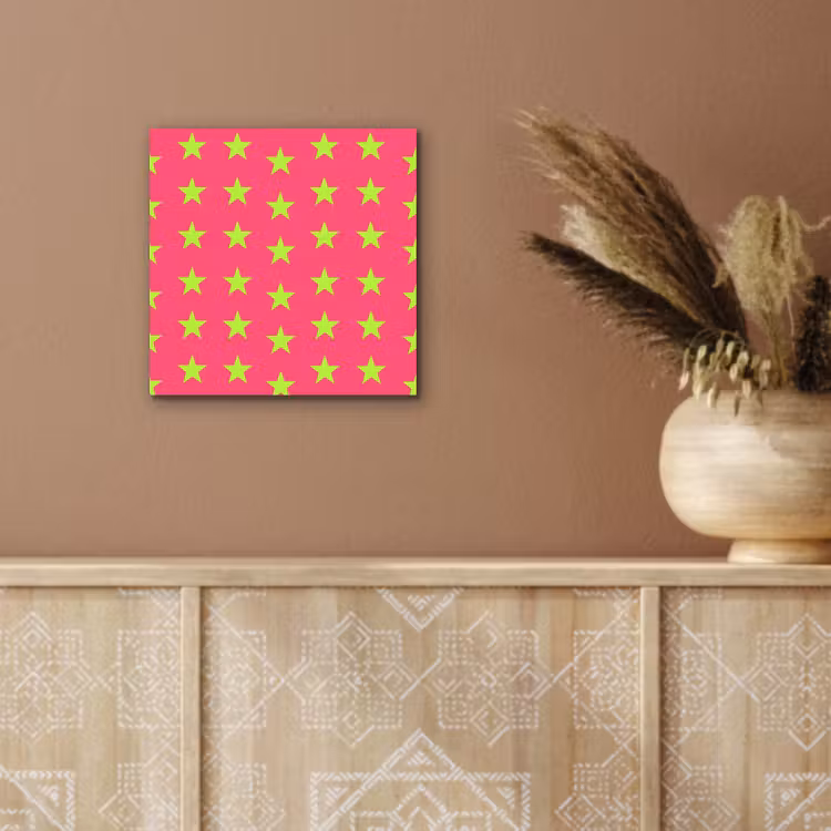 Sterren - Patroon - Roze aluminium wit klein 46 -sfeer4