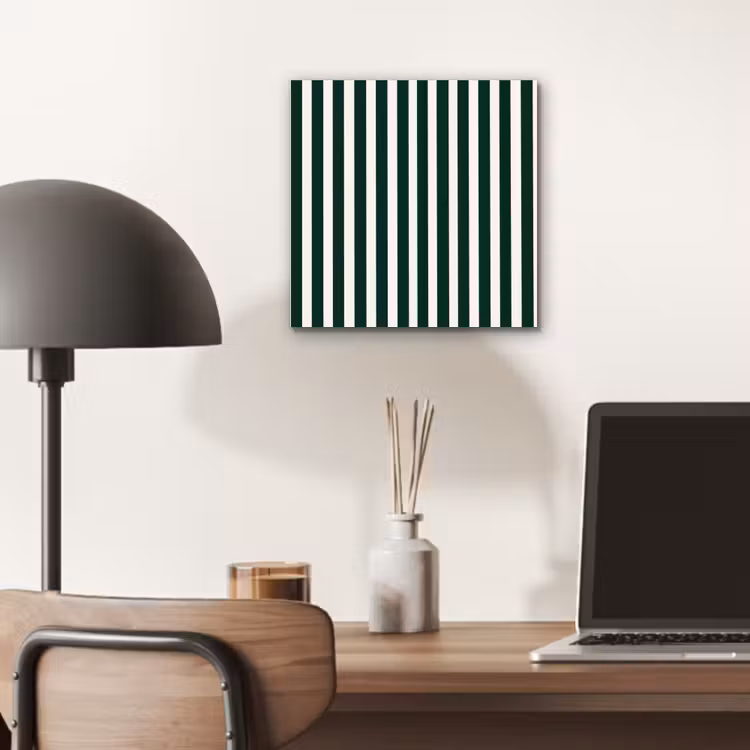 Strepen - Klassiek - Groen aluminium wit klein 46 -sfeer5
