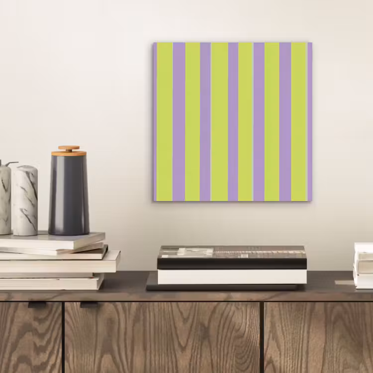 Strepen - Patroon - Groen aluminium wit klein 46 -sfeer1
