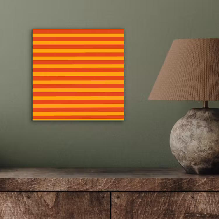 Strepen - Patroon - Oranje aluminium wit klein 46 -sfeer2