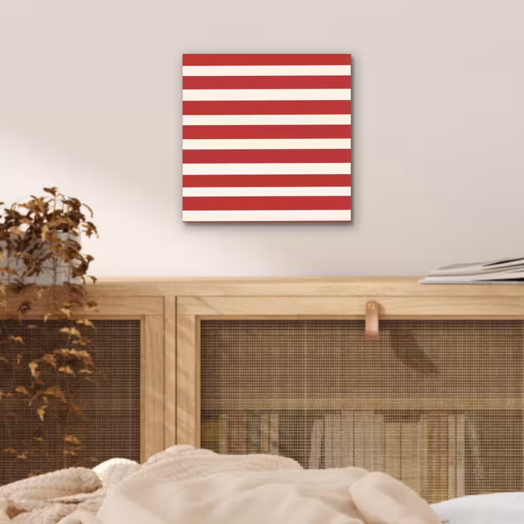 Strepen - Patroon - Rood aluminium wit klein 46 -sfeer3