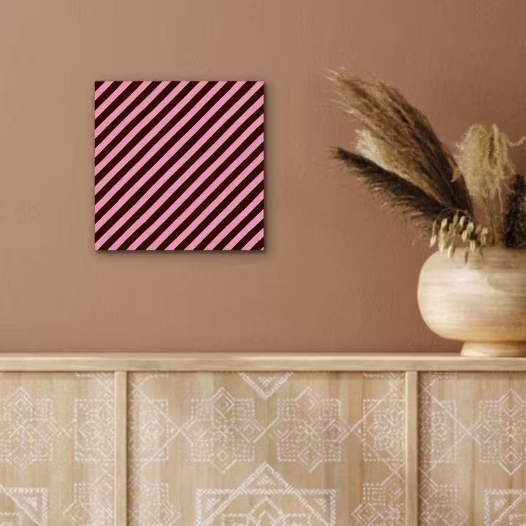 Strepen - Roze - Bruin aluminium wit klein 46 -sfeer4