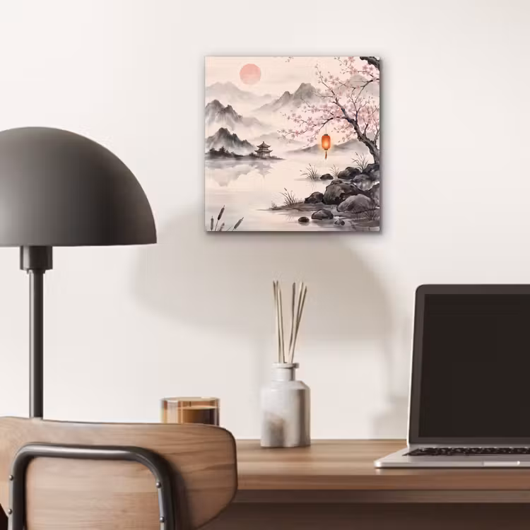 Zon - Japans - Traditioneel aluminium wit klein -sfeer5