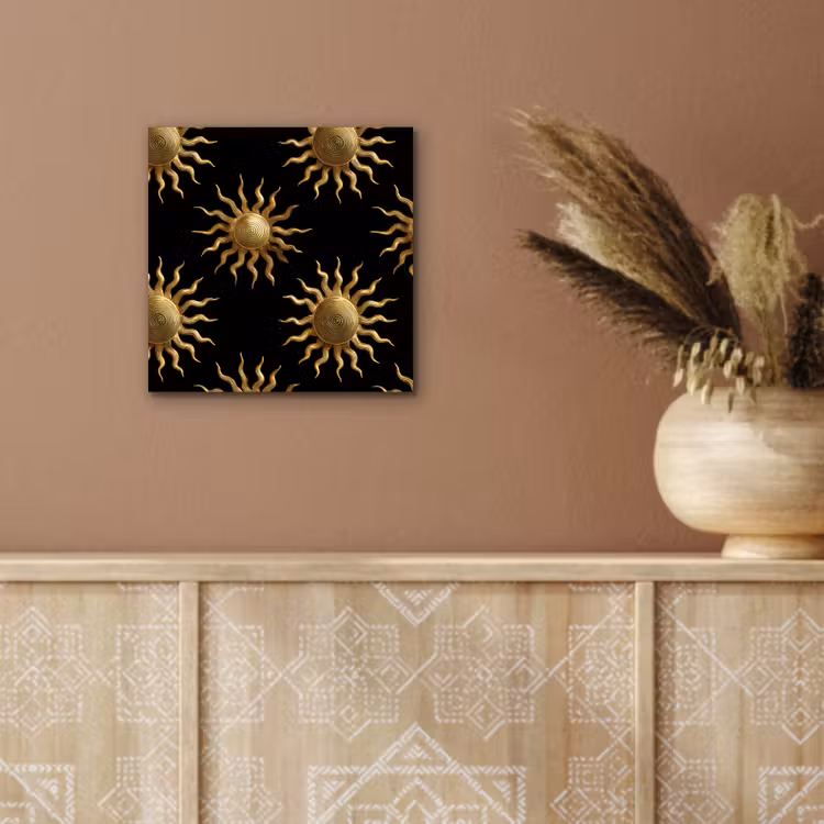 Zon - Patroon - Luxe - Goud - Zwart aluminium wit klein 46 -sfeer4