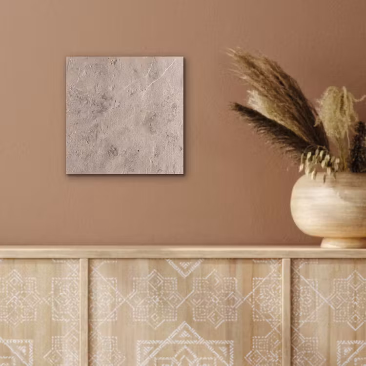 Textuur - Steen - Patroon - Rustiek - Beige aluminium wit klein -sfeer4