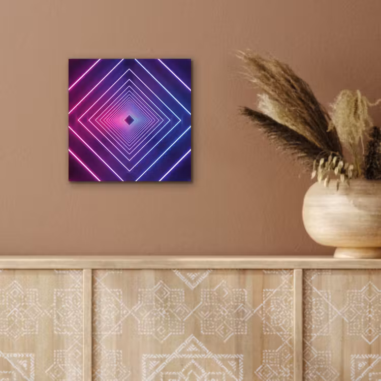 Driedimensionaal - Tunnel - Ruimte aluminium wit klein -sfeer4