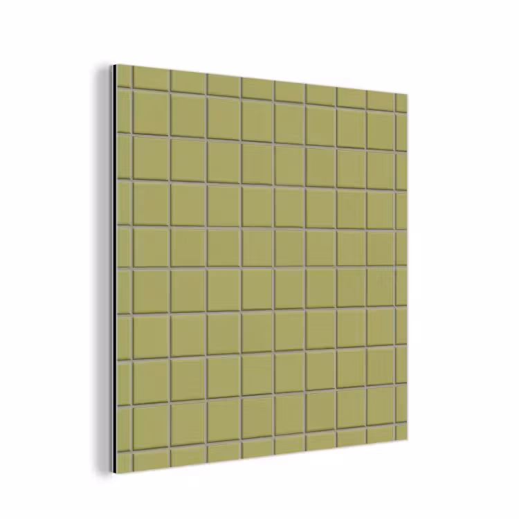 Tegel - Patroon - Olijfgroen aluminium wit klein 46 -3d
