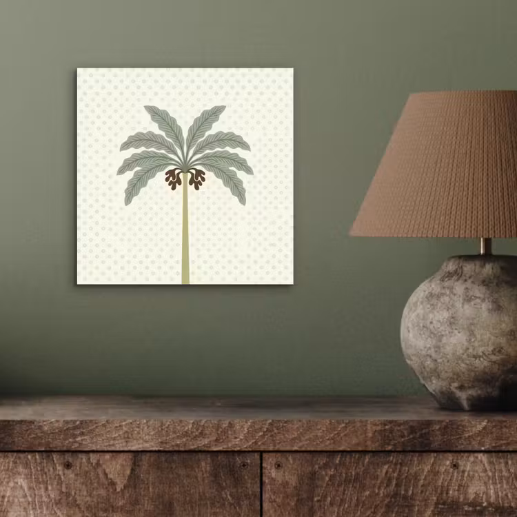 Boom - Bladeren - Groen - Decoratief - Beige aluminium wit klein -sfeer2