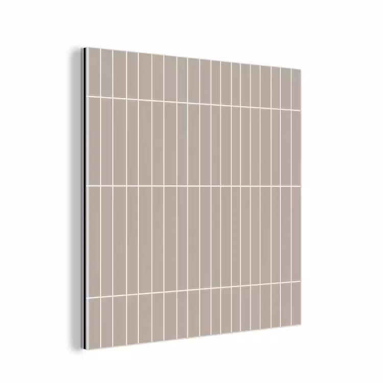Verticaal - Wandtegel - Licht Beige aluminium wit klein 46 -3d